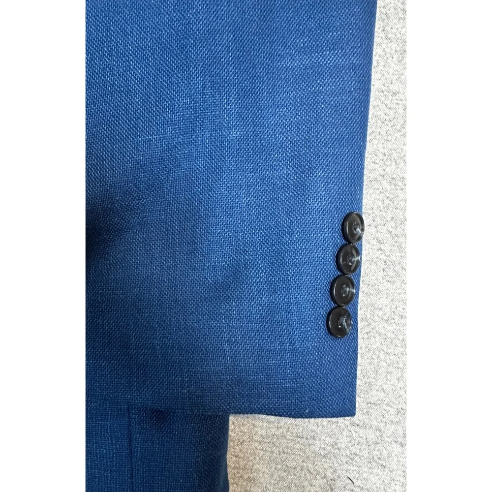 Jos A Bank Blazer Mens 52 Long Blue Comfort Stretch Traditional